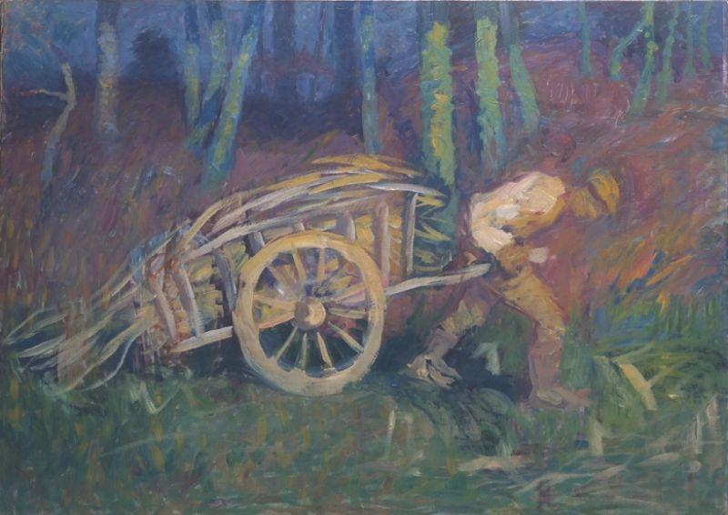 Ivan Grohar Moz z vozom oil painting picture